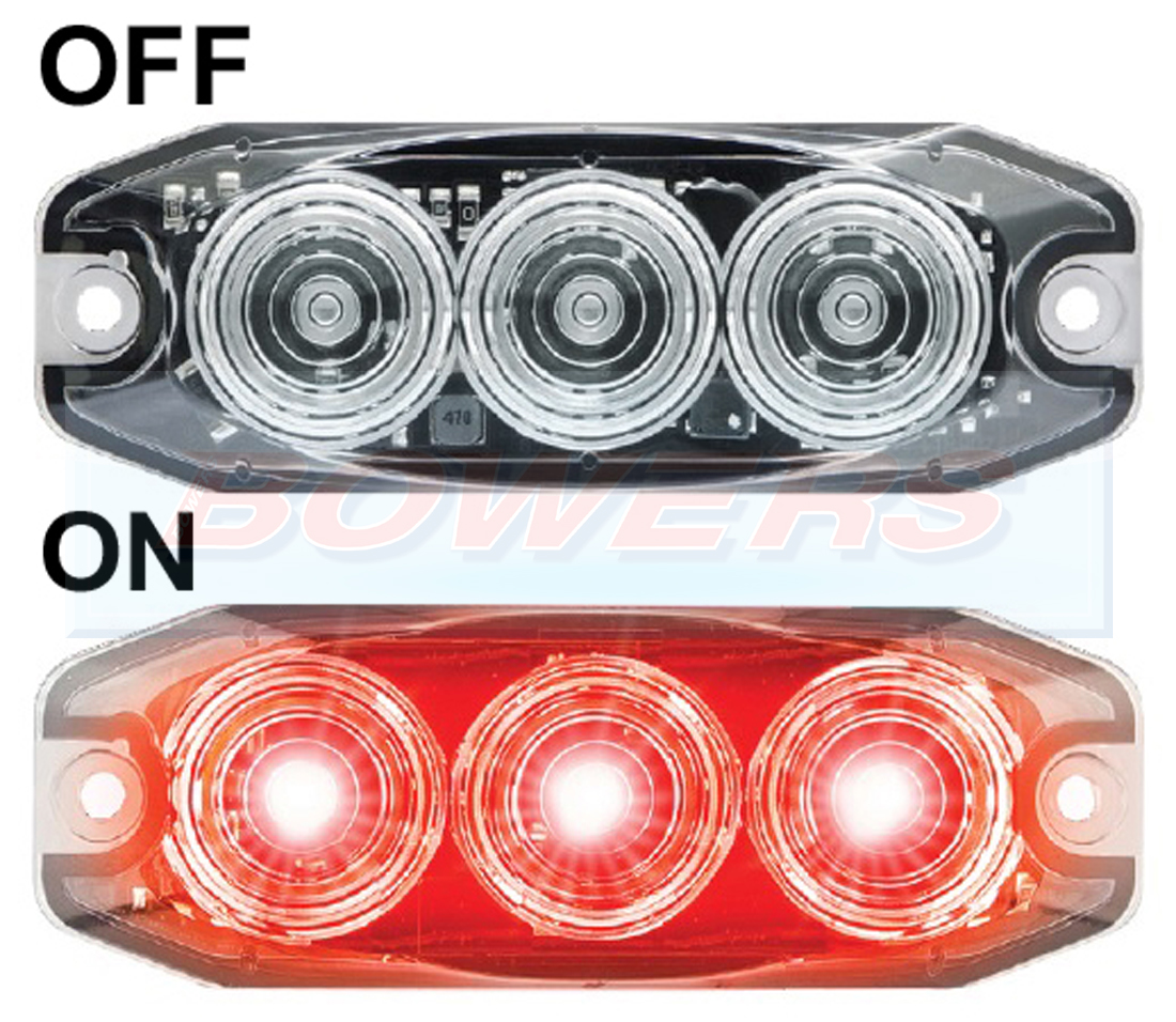 Led Autolamps Fcm V V Compact Low Profile Led Clear Rear Fog